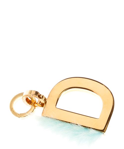 Fendi Alphabet D authentic Keychain Bag Charm