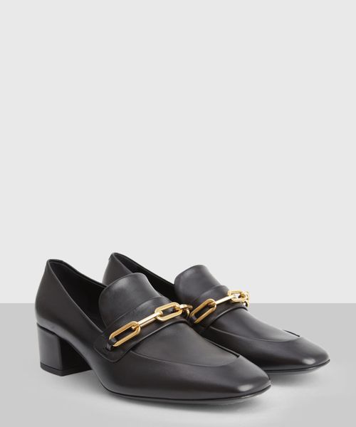 シューズ・サンダルその他 Burberry Mocassino Tower black in leather Tower leather loafers in black - Burberry | Mytheresa