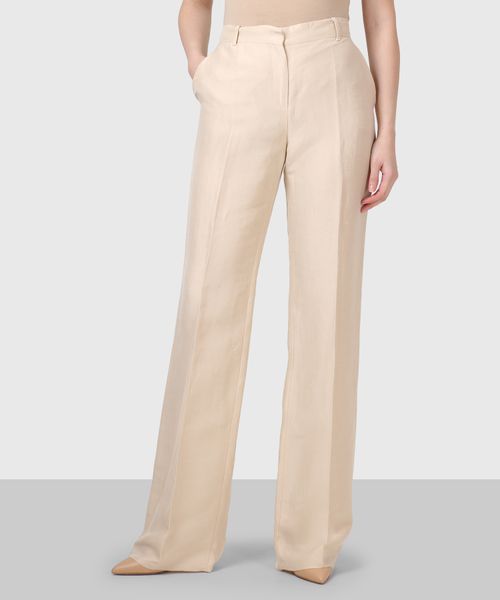 Escada Beige Wide Leg Knit Pants