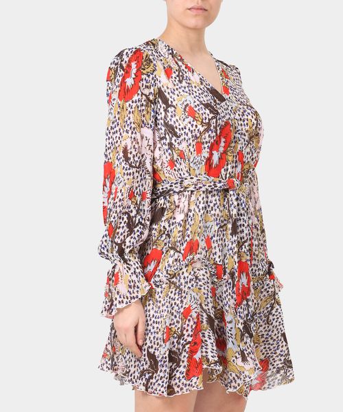 slim fit dress slacks Ana Flare Mini Dress (White) main image 0