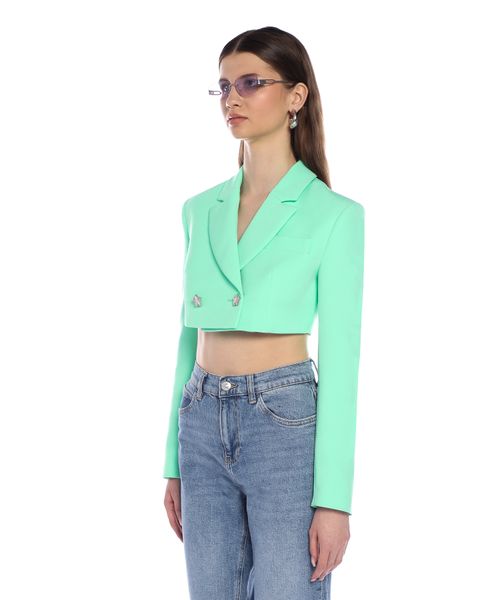 nachikara＊プルオーバー Сropped blazer with button closure | Premium Outlet