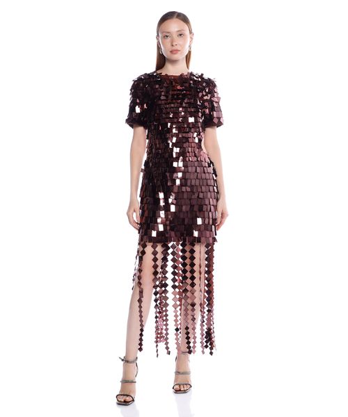 Mini dress with seqiuns | Premium Outlet