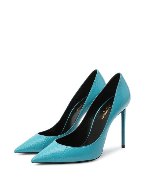 Saint laurent snake heels sales