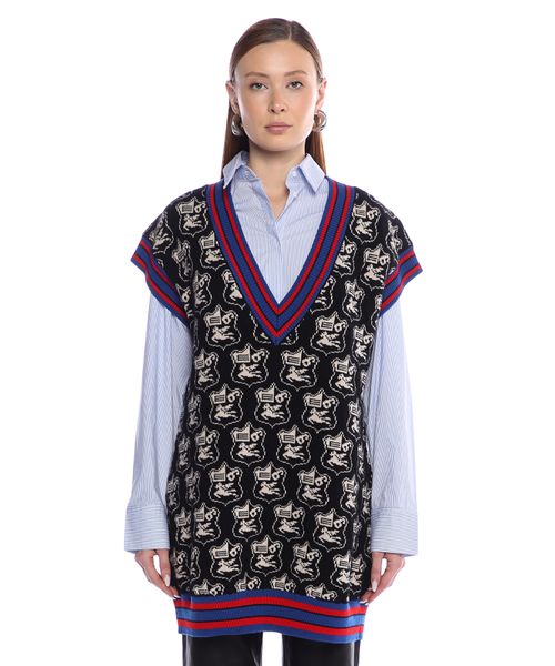 Embroidered wool vest | Premium Outlet Embroidered wool vest | Premium Outlet