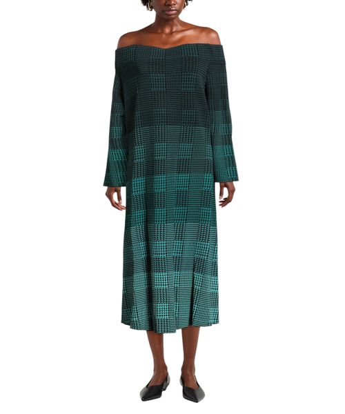 marina off the shoulder midi dress Style Muse