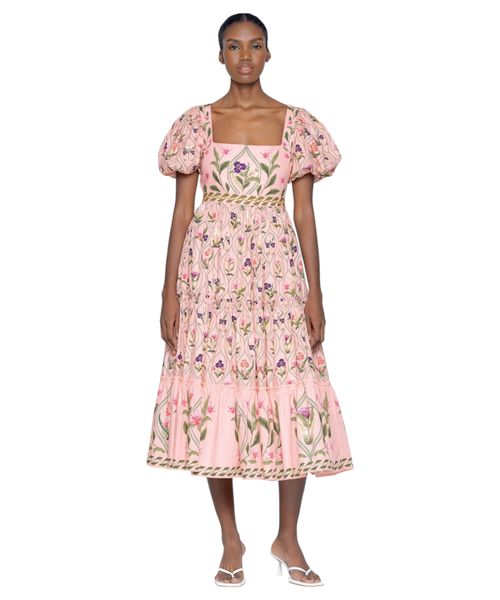 alga pacifico embroidered midi dress Kelani A-Line Midi Dress - Ambrosia