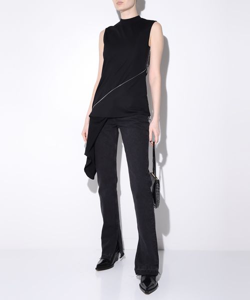 トップス zip asymmetric tops Zip detail asymmetrical top | Premium Outlet