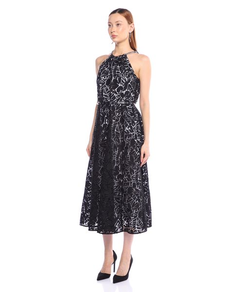 green emerald velvet dress Michael Kors Collection Crystal Embroidered Tank Dress